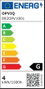Opviq Bombilla COB LED 4W 270 lm E27 2500K Amarillo Cálido